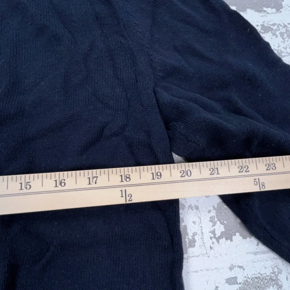 Banana Republic Sweater Men Medium‎ Navy Blue Henley Knit Pullover Heavy Sailor